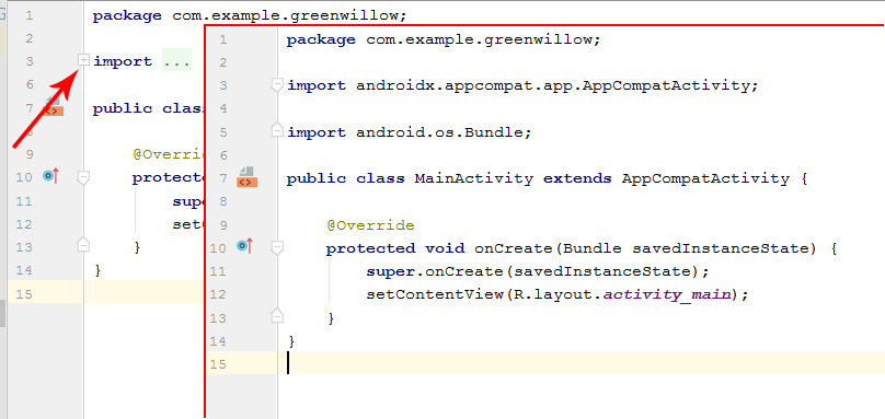 Android, Java - первый созданный файл